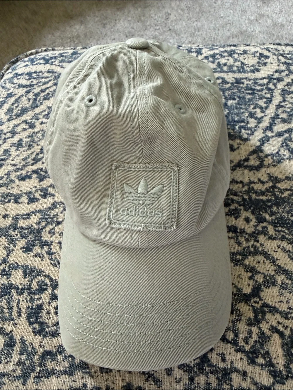 adidas Unisex Trefoil Baseball Cap in Light Olive